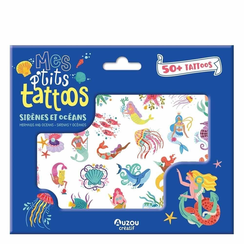 Auzou Toys - Küçük Dövmelerim - Deniz Kızı ve Okyanus