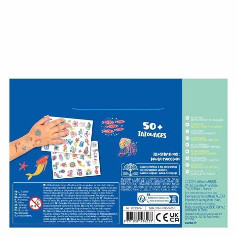 Auzou Toys - Küçük Dövmelerim - Deniz Kızı ve Okyanus