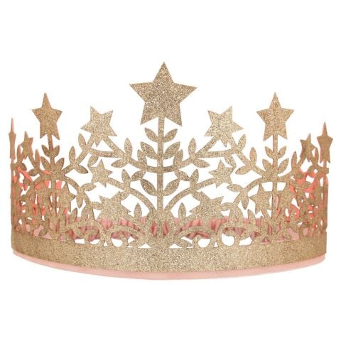 Meri Meri - Glitter Fabric Star Crown - Simli Yıldız Taç