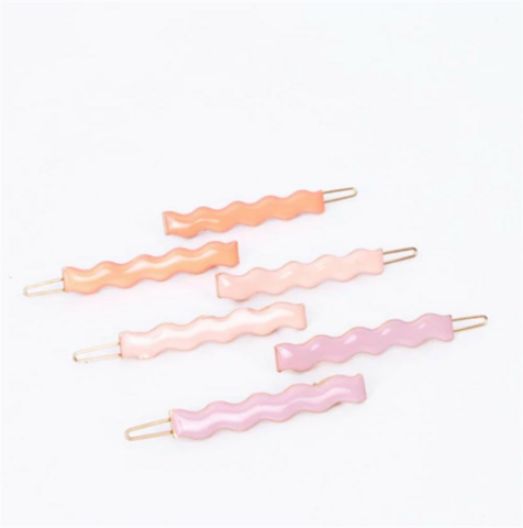 Meri Meri - Rainbow Enamel Hair Clips - Renkli Tokalar - 12'li
