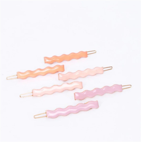 Meri Meri - Rainbow Enamel Hair Clips - Renkli Tokalar - 12'li