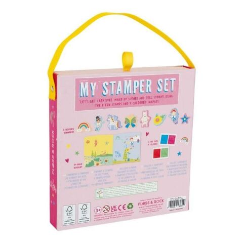 Floss & Rock Stamper Ahşap Baskı Seti / Rainbow Fairy