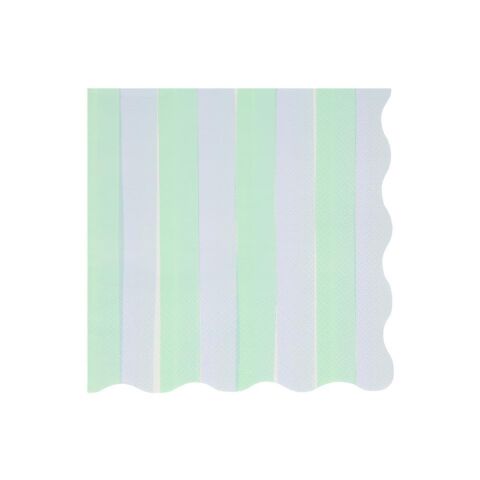 Meri Meri - Pastel Çizgili Peçeteler - L - 16 Adet