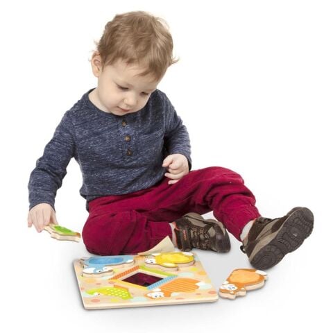Melissa&Doug Dokun Hisset Yapboz - Evcil Hayvanları Bul