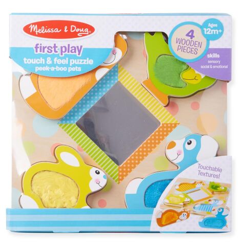 Melissa&Doug Dokun Hisset Yapboz - Evcil Hayvanları Bul