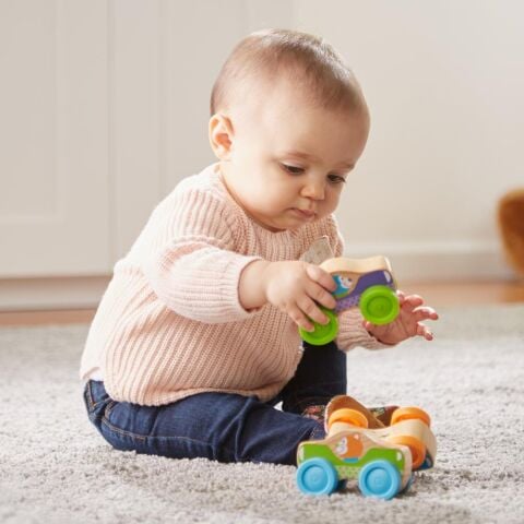 Melissa&Doug Ahşap Arabalar Hayvanlar Wooden Animal Stacking Cars