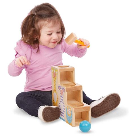 Melissa&Doug Ahşap Çak Yuvarla - Basamaklar