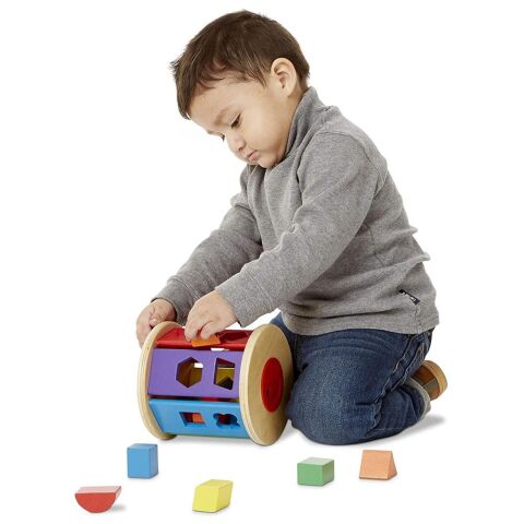 Melissa&Doug Döndür Eşleştir Şekil Bulmaca Match & Roll Shape