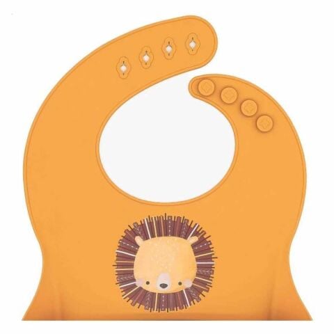 Sassi - Silikon Cepli Mama Önlüğü - Cesur Aslan