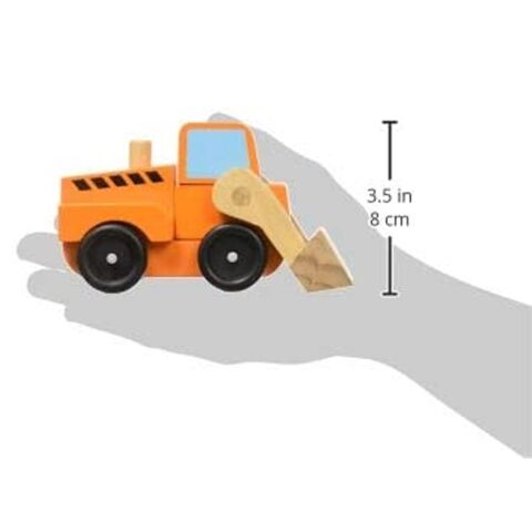 Melissa&Doug Ahşap İnşaat Araçları Stacking Construction Vehicles