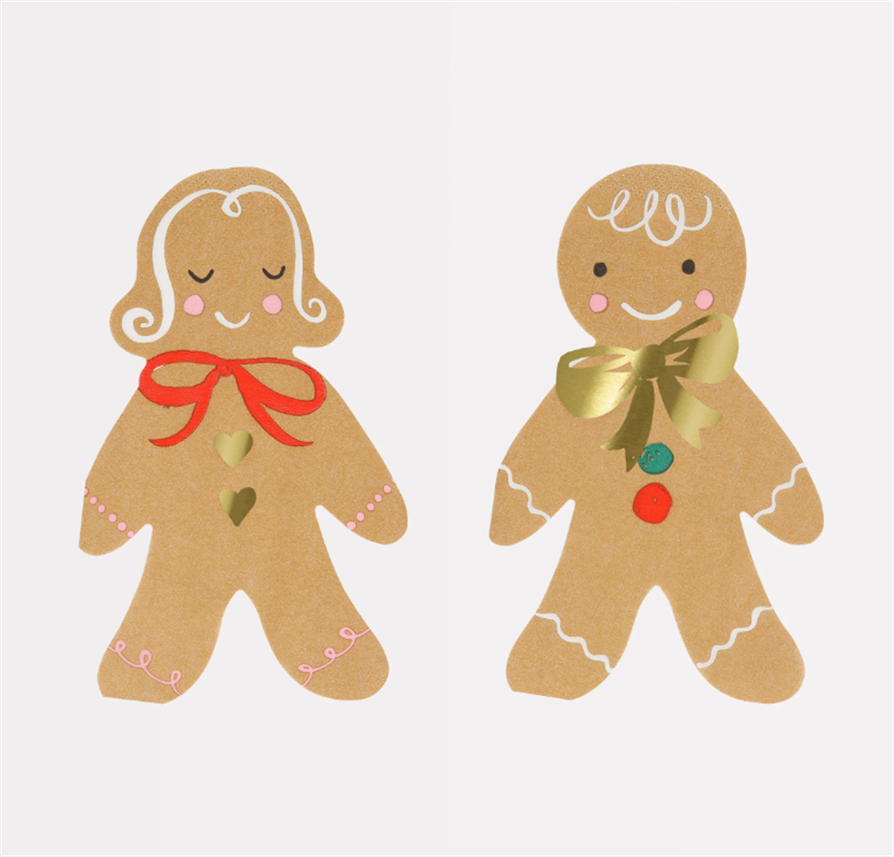 Meri Meri - Gingerbread Napkins - Zencefilli Kurabiye Peçete (16'Lı)