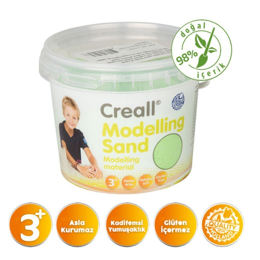 Creall Kinetik Modelleme Kumu (750 gr) // Yeşil