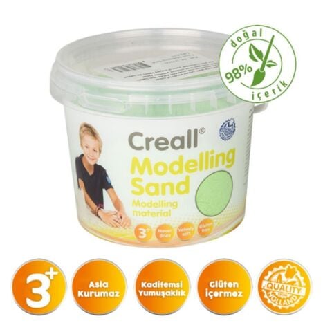 Creall Kinetik Modelleme Kumu (750 gr) // Yeşil