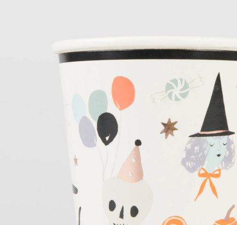 Meri Meri - It's Halloween! Cups - Cadılar Bayramı Bardak (8'li)