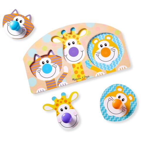 Melissa&Doug Büyük Tutmalı Puzzle - Safari