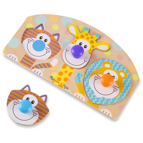 Melissa&Doug Büyük Tutmalı Puzzle - Safari
