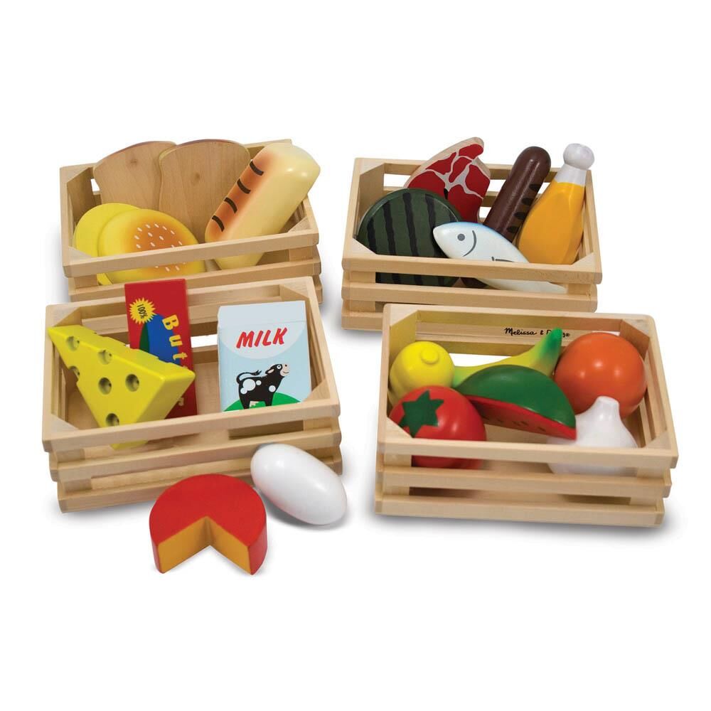 Melissa&Doug Ahşap Gıdalarımız - Food Groups - Wooden Play Food