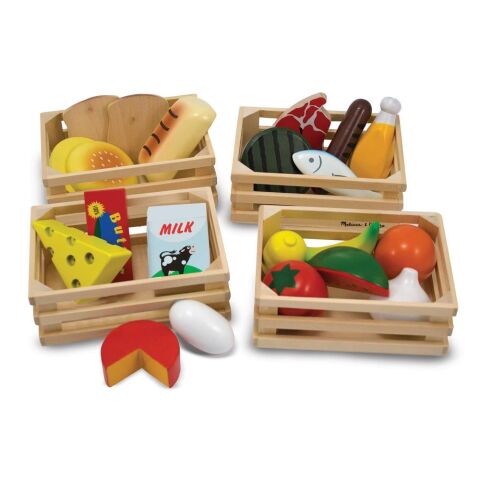 Melissa&Doug Ahşap Gıdalarımız - Food Groups - Wooden Play Food