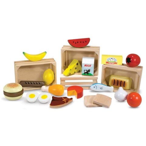 Melissa&Doug Ahşap Gıdalarımız - Food Groups - Wooden Play Food