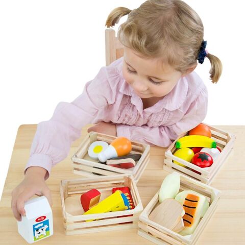 Melissa&Doug Ahşap Gıdalarımız - Food Groups - Wooden Play Food