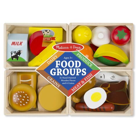 Melissa&Doug Ahşap Gıdalarımız - Food Groups - Wooden Play Food