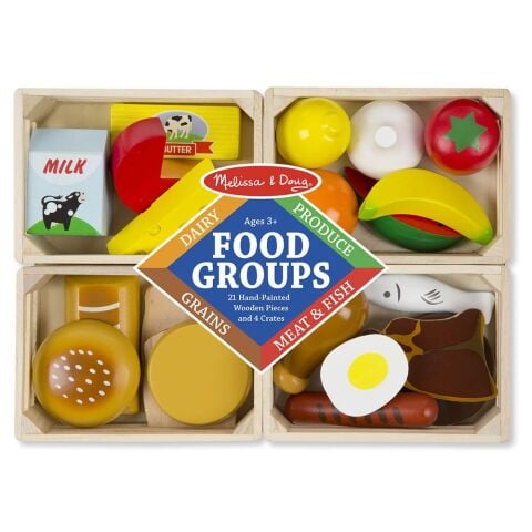 Melissa&Doug Ahşap Gıdalarımız - Food Groups - Wooden Play Food