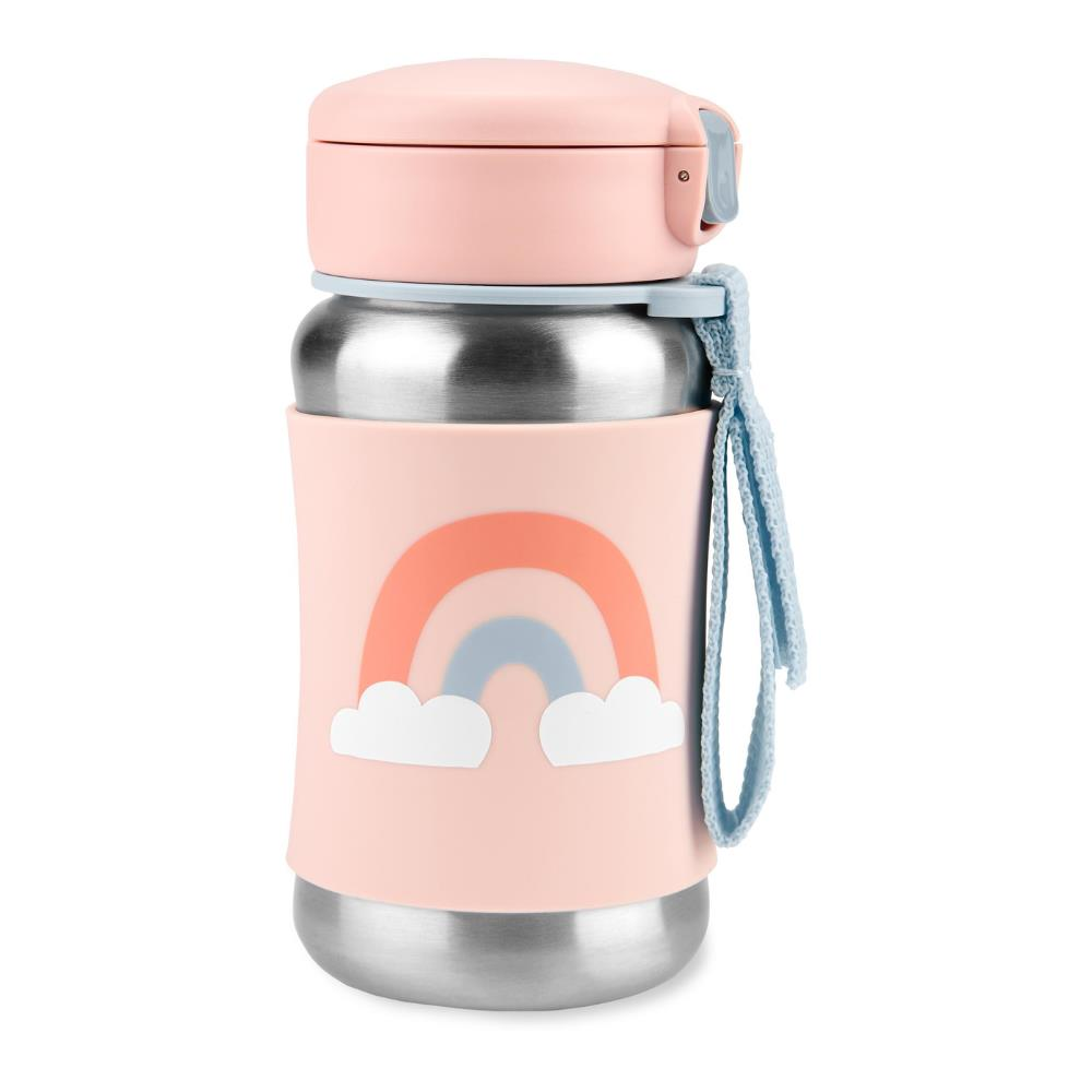 Skip Hop Spark Style Pipetli Paslanmaz Çelik Suluk - Gökkuşağı