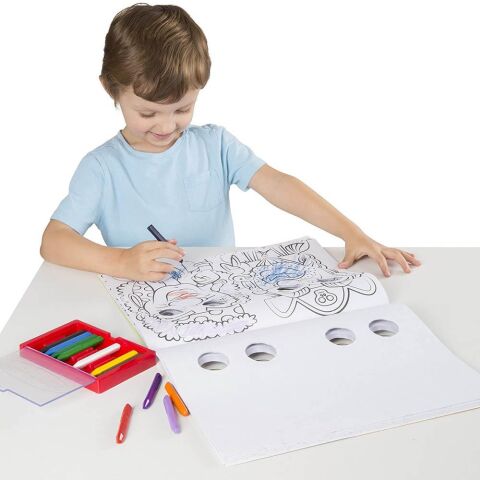 Melissa&Doug Dev Boyama Kitabı - Komik Yüzler