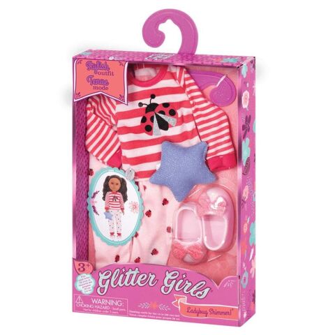 Glitter Girls Kıyafet Seti / Urban Top&Pant - Ladybug Shimmer!