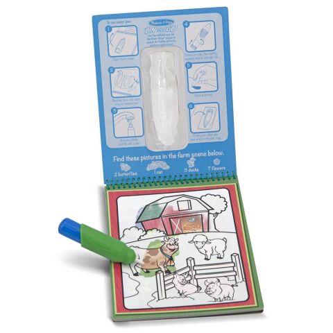 Melissa&Doug Water Wow! Su ile Boyama Kitabı - Hayvanlar