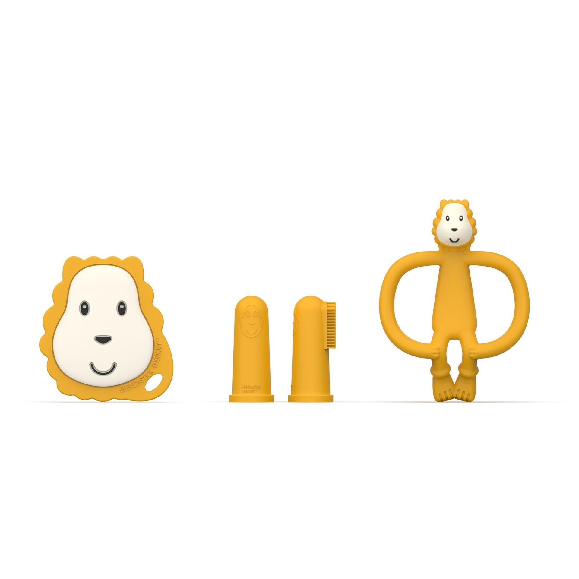 Matchstick Monkey İlk Dişlerim Silikon Başlangıç Seti - Lion