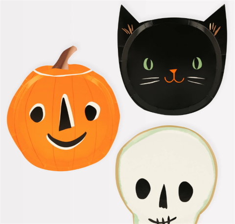Meri Meri - It's Halloween! Plates - Cadılar Bayramı Tabak (8'Li)