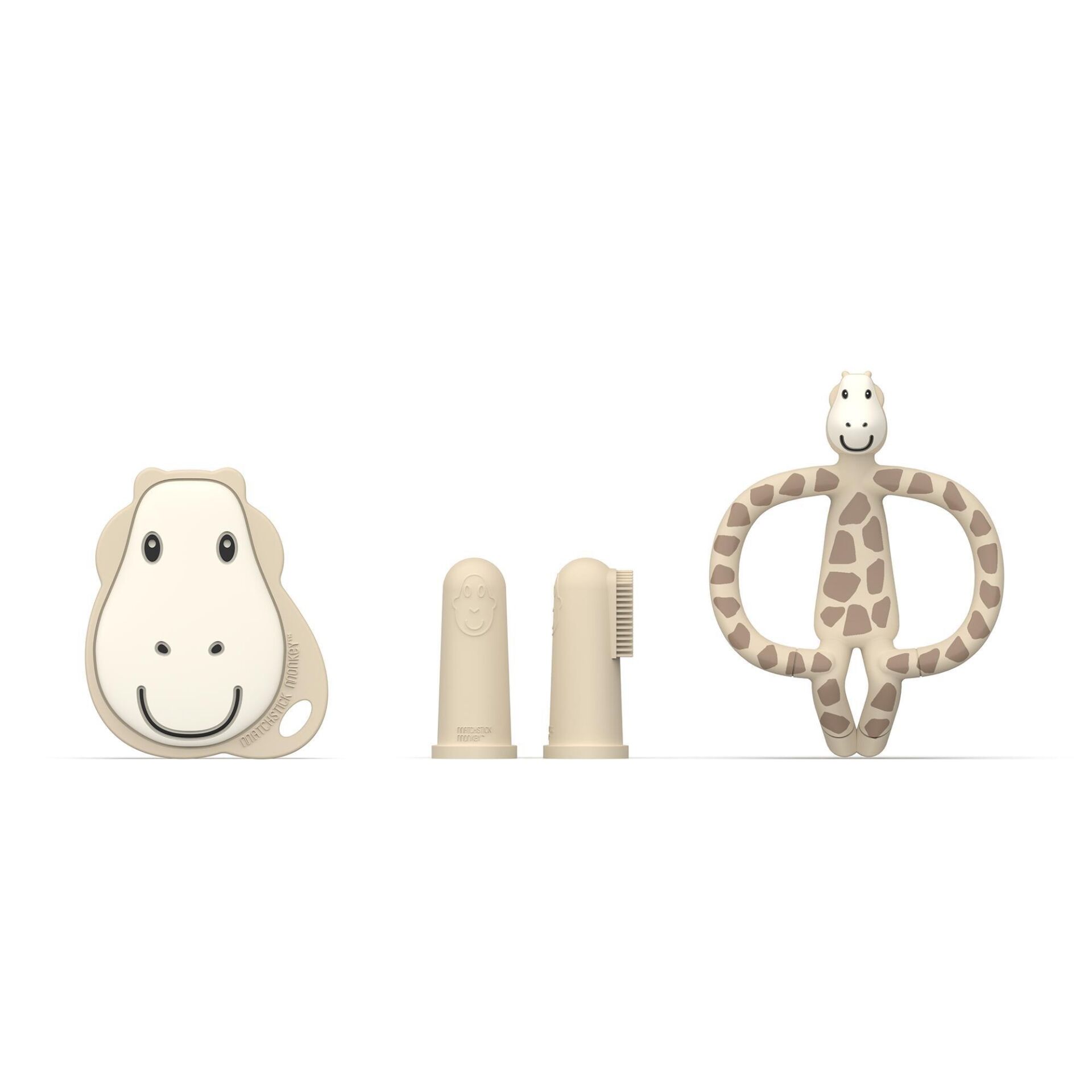 Matchstick Monkey İlk Dişlerim Silikon Başlangıç Seti - Giraffe