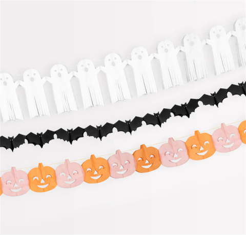 Meri Meri - Tissue Paper Halloween Garlands - Cadılan Bayramı Asılan Süs