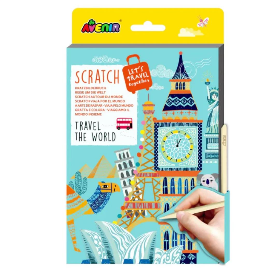 Avenir Mini Kazıma Kartları - Travel the World
