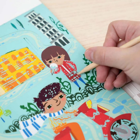 Avenir Mini Kazıma Kartları - Travel the World