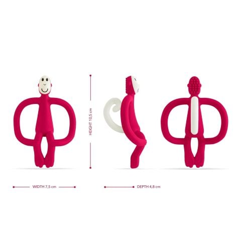 Matchstick Monkey Silikon Dis Kaşıyıcı - Monkey (Kırmızı)