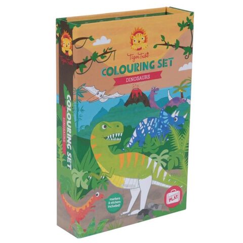 Tiger Tribe Boyama Seti / Dinosaur - Colouring Set