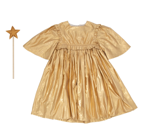 Meri Meri - Gold Angel Dress Age 3-4 - Altın Melek Elbise 3-4 Yaş