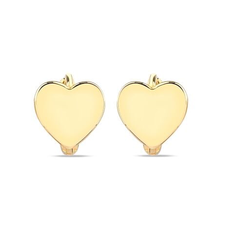 Altın Kalp Çocuk Küpe