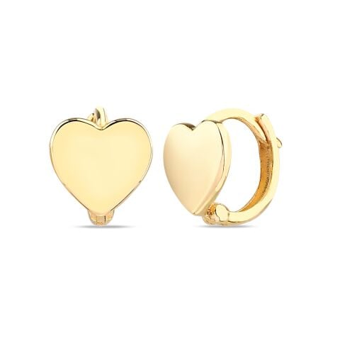 Altın Kalp Çocuk Küpe