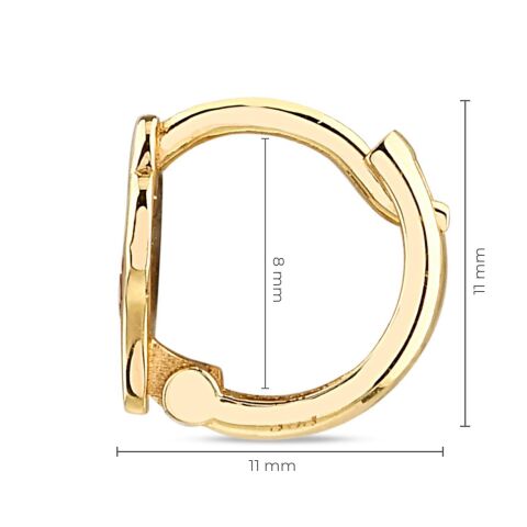 Altın Kalp Çocuk Küpe