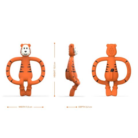 Matchstick Monkey Silikon Dis Kaşıyıcı - Monkey (Teddy Tiger)