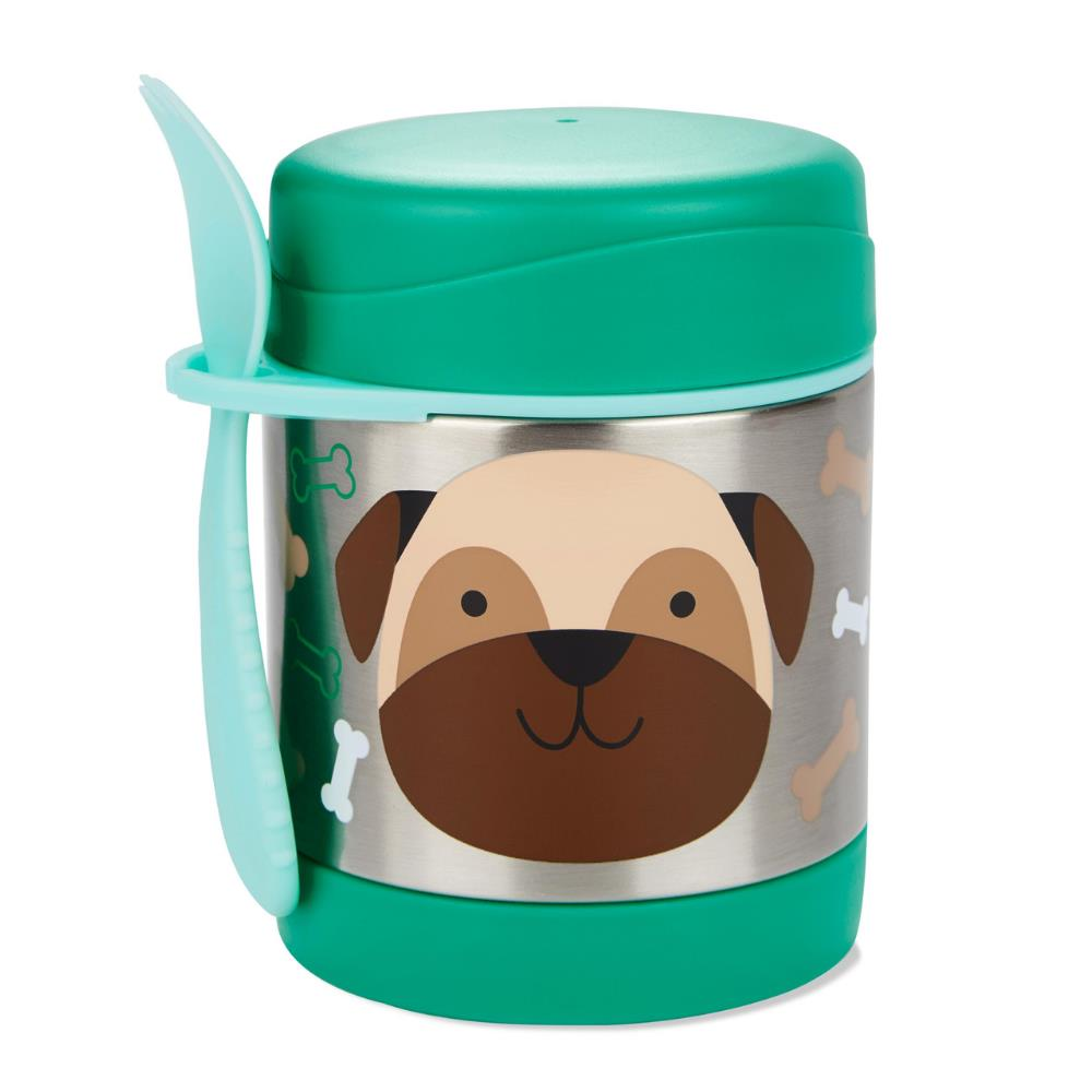 Skip Hop Paslanmaz Çelik Mama Saklama ve Taşıma Termosu 2 Parça Set - Köpek