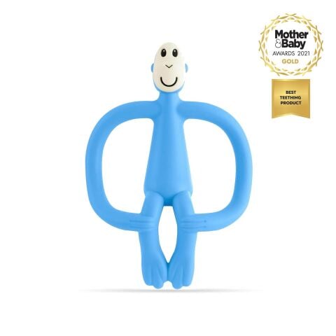 Matchstick Monkey Silikon Dis Kaşıyıcı - Monkey (Bebe Mavisi)