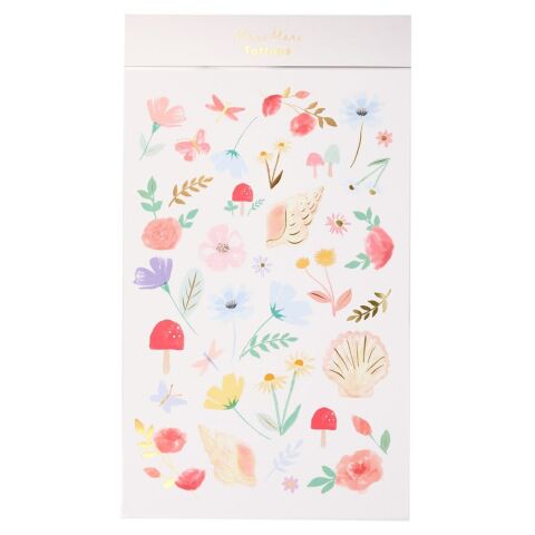 Meri Meri - Floral Tattoos Sheets - Çiçekli Geçici Dövmeler