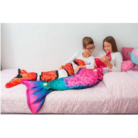 Kuaki Mermaids Deniz Kızı Kostümlü TV Battaniyesi Magic