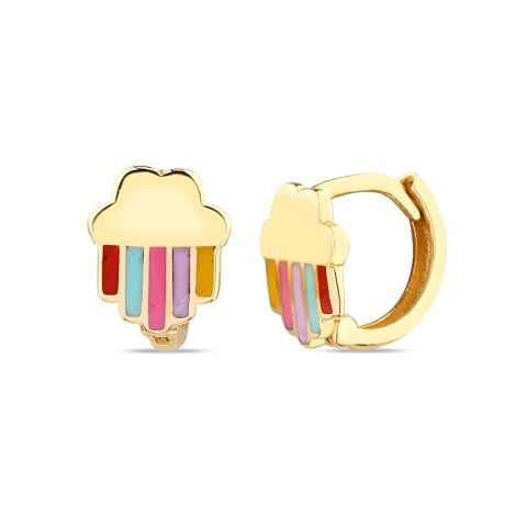 Altın Yağmur Bulutu Çocuk Küpe