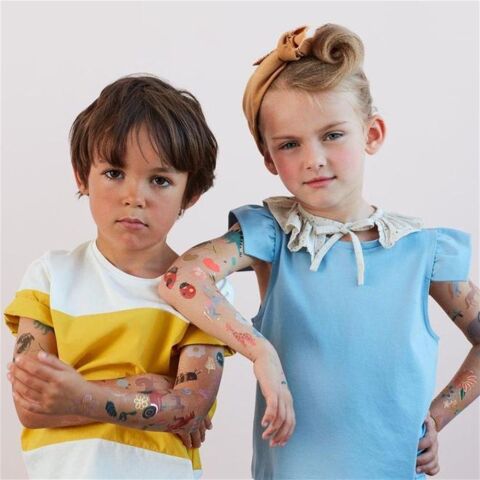 Meri Meri - Mermaid Tattoos - Deniz Kızı Geçici Dövme - L