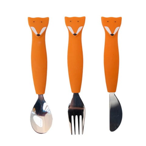 Trixie Silikon Çatal Bıçak Kaşık Takımı // Mr. Fox
